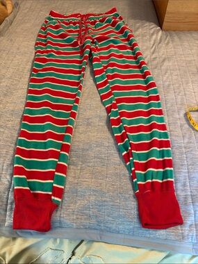 Striped Red and Green Women's Cozy Pajama Pants
